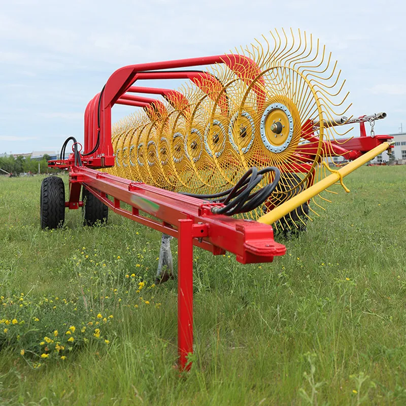 9LZY-9.0 Finger Wheel Rake Working Principle